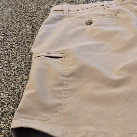 Chaps Golf 78 Men's 30 Tan Beige 9" Cargo Shorts 6 Pocket Stretch Flat Front - Picture 10 of 16